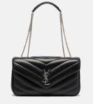 Сумка через плечо Loulou Medium из кожи Saint Laurent, Black - фото