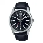 Часы Casio Dress Pointer Display Analog Watch 'Black Silver White', черный - фото