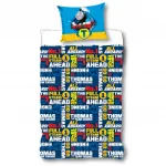 Постельное белье для малышей с паровозиком Томасом, лен/перкаль Beronage - фото 3