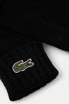 Шерстяные перчатки Lacoste, черный - фото 2