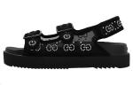 Сандалии женские Gucci со вставками из страз, черный - фото