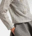 Кардиган из бусинок с альпакой и шерстью Jacques Wei, Grey - фото 5