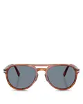 Солнцезащитные очки-авиаторы, 55 мм Persol, синий - фото 4