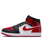 Кроссовки Air Jordan 1 Mid 'Bred Toe' - фото