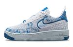 Кроссовки Nike Air Force 1 Crater Flyknit GS 'White Dark Marina Blue' - фото
