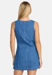 Мини-Джинсовое платье лейни Rvca, Crystal Blue - фото 3