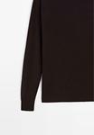 Джемпер Massimo Dutti KNITTED CREW NECK SWEATER, Dark Brown/Brown - фото 8