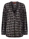 Блузка с узором зигзаг Missoni, черный - фото 2