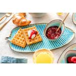 Сервировочная тарелка в форме листа капри Sänger, синий - фото 3