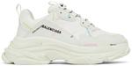 Кроссовки Balenciaga Triple S Sneaker 'Allover Logo - White Multi', белый - фото