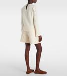 Шерстяной свитер с цепочкой и кашемиром Moncler, белый - фото 3