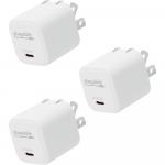 Зарядное устройство Plugable 30W GaN USB-C Wall Charger (White, 3-Pack) PS-30C1W-3X - фото