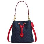 COACH Сумка ведро из прорезиненной ткани - фото 2