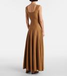 Длинное платье из шерсти Джоди Khaite, Maple - фото 3