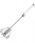 Венчик для взбивания яиц из нержавеющей стали Zulay Kitchen, белый - фото