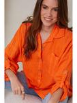 Блуза Rodier Lin, оранжевый - фото 4