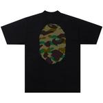 Футболка BAPE 1st Camo Big Ape Head, черная/зеленая - фото 2