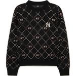 Свитер женский черный MLB - фото