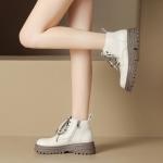 Ботинки Martin Boot женские Zhr, бежевый - фото 17