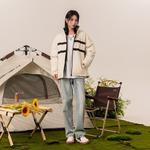 Стеганая куртка унисекс Nbno, черный/белый - фото 5