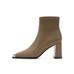 Ботильоны женские Harson, цвет Khaki (heel height 5.5cm) - фото 4