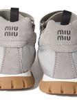 Miu Miu балетки Tyre, серый - фото 3