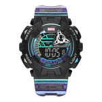 MARVEL Часы Energy Collection Electronic Movement Rubber Strap Watch Men's Watch Black Dial M-5017BLL - фото 2