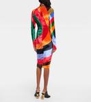 Бархатное мини-платье iride с принтом Pucci, мультиколор - фото 3