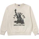 Свитшот мужской A BATHING APE, экрю - фото