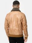 Кожаная куртка Tazzio, кэмел - фото 2