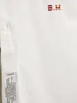 Рубашка с вышитым логотипом BLUEMARBLE, белый - фото 4