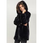 Пальто Urban Classics Hooded Teddy, черный - фото 4