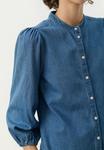 Блуза Part Two Button-down blouse, Medium Blue Denim/Blue Denim - фото 4