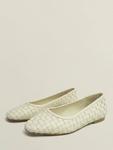 Raina Woven Leather балетки Hobbs, Chalk Beige - фото 3