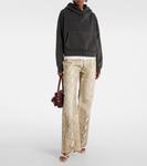 Кожаные сандалии Shiona 95 Amina Muaddi, белый - фото 3