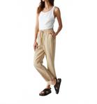 Нолан Льняные брюки на резинке натуральные Michael Stars - фото 5