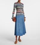 Полосатый кардиган Lex Ulla Johnson, Azurite - фото 2