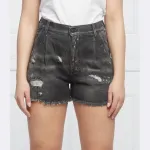 Шорты Callie классического кроя Dondup - Made In Italy, черный - фото