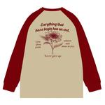 Футболка унисекс TIP-OFF абрикосовая с красными рукавами - фото