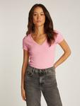 Футболка TOMMY JEANS, розовый - фото