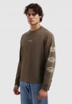 Топ Pure Path BOXY FIT CREWNECK LS , Dark Brown - фото 4
