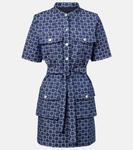 Monogram 72 джинсовое мини-платье Givenchy, Denim Blue - фото