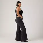 Женские джинсы с колокольчиком Levi's, черный - фото 9