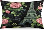 MaSiledy Чехол на подушку с Эйфелевой башней Paris Rose Pattern-6 - фото