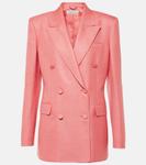 Блейзер Gavin из шелка и шерсти Gabriela Hearst, Watermelon - фото