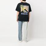 Футболка мужская черная Rhude, черный - фото 4