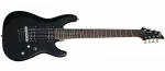 Электрогитара Schecter C-7 Deluxe, сатиновый черный - фото