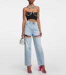 Сандалии Amazon с отделкой из перьев от X Sergio Rossi Area, Dragon Fruit - фото 2