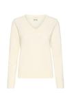 Джемпер ICHI LULS V-NECK, Birch/Off-White - фото 6