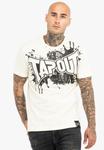 Футболка Tapout NORMALE PASSFORM SPLASHED, Ecru Black/Beige - фото